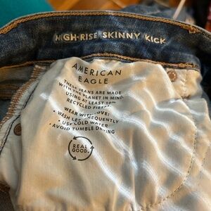 American Eagle Size 12 High Rise Skinny Kick Jeans… Wore once or twice…